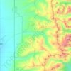 Mapa topográfico Alta, altitud, relieve