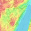 Mapa topográfico Pöcking, altitud, relieve