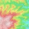 Mapa topográfico Saint-Jeure-d'Andaure, altitud, relieve