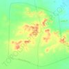 Mapa topográfico Parc National Sidi Toui, altitud, relieve