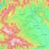 Mapa topográfico Handwara tehsil, altitud, relieve