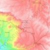 Mapa topográfico San Antonio Sacatepéquez, altitud, relieve