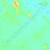 Mapa topográfico Río Lakus, altitud, relieve