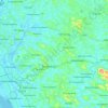 Mapa topográfico Vadavukode, altitud, relieve