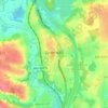 Mapa topográfico Деденёво, altitud, relieve