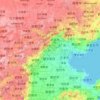 Mapa topográfico 河北省, altitud, relieve