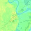 Mapa topográfico Nuiqsut, altitud, relieve