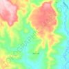 Mapa topográfico Georgica, altitud, relieve