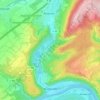 Mapa topográfico Klüsserath, altitud, relieve