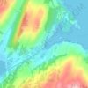 Mapa topográfico Tarbert, altitud, relieve