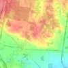 Mapa topográfico Langwarrin South, altitud, relieve