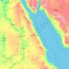Mapa topográfico Red Sea, altitud, relieve