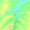 Mapa topográfico Assu, altitud, relieve