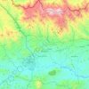 Mapa topográfico Mozonte, altitud, relieve