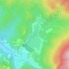 Mapa topográfico Счастливенское водохранилище, altitud, relieve