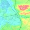 Mapa topográfico Tunes, altitud, relieve