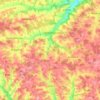 Mapa topográfico Tann, altitud, relieve