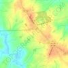 Mapa topográfico Bunn, altitud, relieve