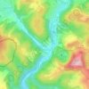 Mapa topográfico Gemünden, altitud, relieve