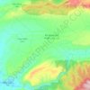 Mapa topográfico Moulay Aissa Ben Driss, altitud, relieve