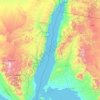 Mapa topográfico Golfo de Áqaba, altitud, relieve