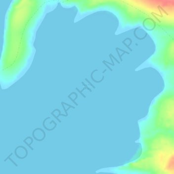 Mapa topográfico бухта Север, altitud, relieve