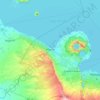 Mapa topográfico Mateare, altitud, relieve