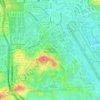 Mapa topográfico Kampung Baru Subang, altitud, relieve