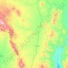 Mapa topográfico Fronteras, altitud, relieve