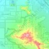 Mapa topográfico Saguaro National Park - Tucson Mountain District, altitud, relieve
