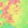 Mapa topográfico Ouest, altitud, relieve