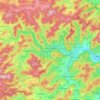 Mapa topográfico Bad Laasphe, altitud, relieve