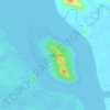 Mapa topográfico Pulau Salak, altitud, relieve