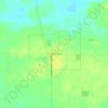 Mapa topográfico Kewanna, altitud, relieve
