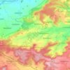 Mapa topográfico Obernzenn, altitud, relieve