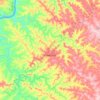 Mapa topográfico Crissiumal, altitud, relieve