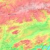 Mapa topográfico 5600, altitud, relieve