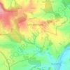 Mapa topográfico Little Dewchurch, altitud, relieve