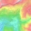 Mapa topográfico Servoz, altitud, relieve