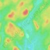 Mapa topográfico Raven Lake, altitud, relieve