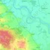 Mapa topográfico Elsnig, altitud, relieve