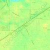 Mapa topográfico Fortville, altitud, relieve