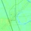 Mapa topográfico Roberts, altitud, relieve