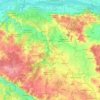 Mapa topográfico Brissac-Loire-Aubance, altitud, relieve