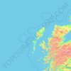 Mapa topográfico Na h-Eileanan Siar, altitud, relieve
