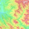 Mapa topográfico Kandaghat, altitud, relieve