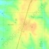 Mapa topográfico Amber, altitud, relieve