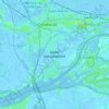 Mapa topográfico Dordrecht, altitud, relieve