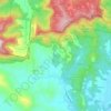 Mapa topográfico Numinbah, altitud, relieve