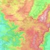 Mapa topográfico Peerumade, altitud, relieve